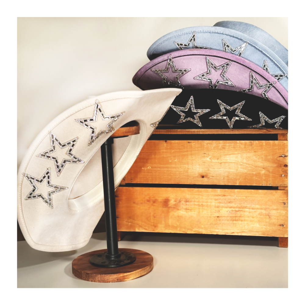 Star Embellished Cowboy Hat