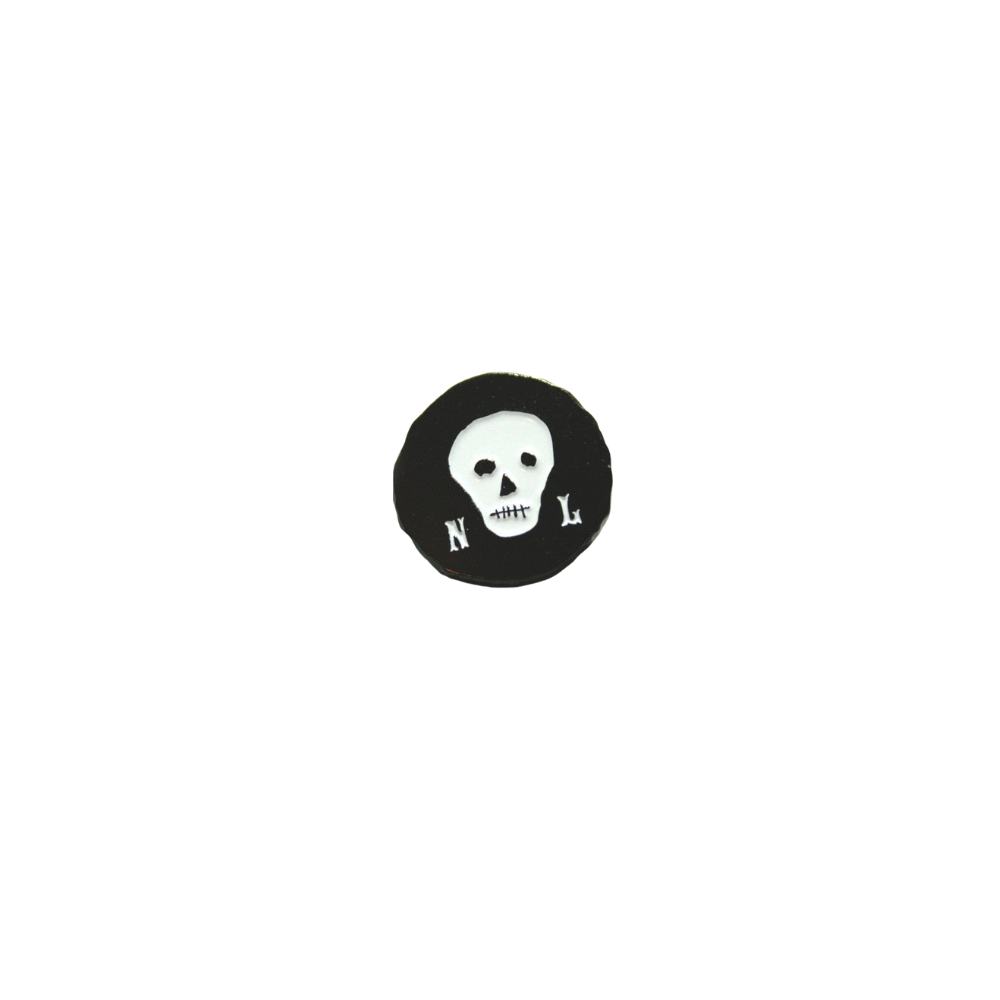 Black Skull Lapel Pin